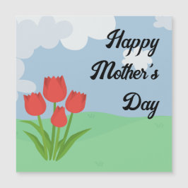 母の日アニメーションカラフル花漫画