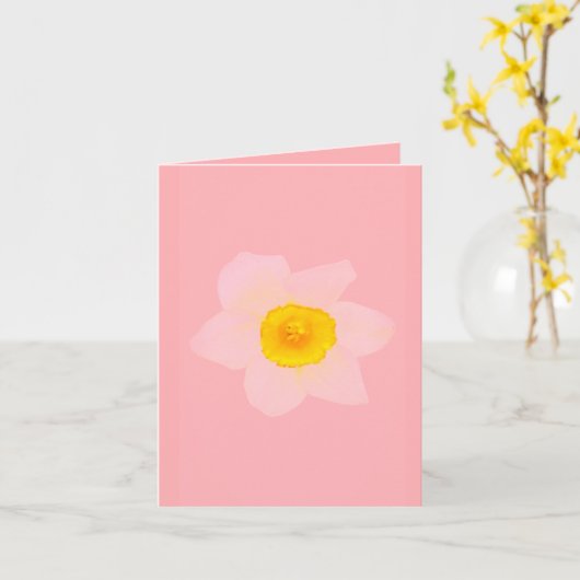 母の日アラビア語フローラ折り返しグリーティングカード カード (黄色い花)