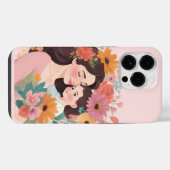 母の日イラストレーター iPhoneケース (裏面横)