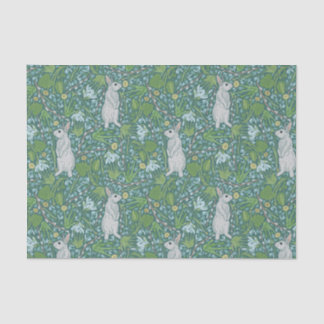 母の日イースターホワイトバニーの春園 薄葉紙