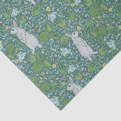 母の日イースターホワイトバニーの春園 薄葉紙 (詳細)