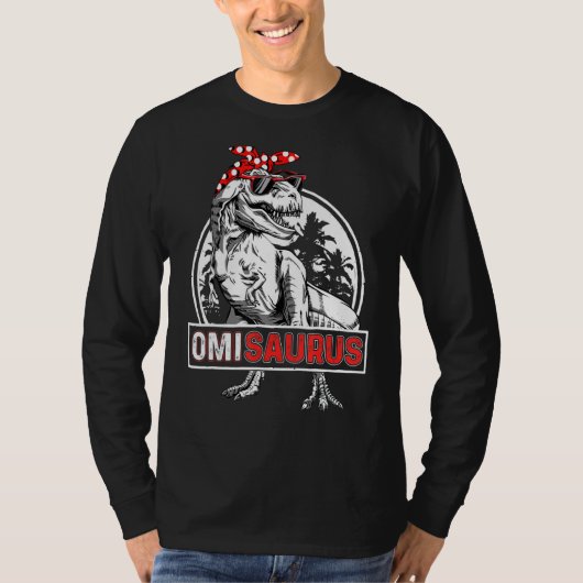 母の日オミザウルスTレックスおもしろい恐竜Omi Sa Tシャツ (正面)