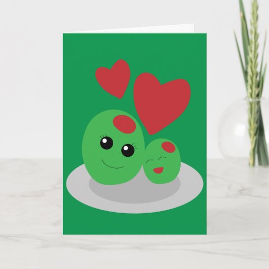 母の日オリーブ・ユー・ママ カード (正面)