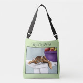 母の日オレンジタビー猫 クロスボディバッグ (正面)