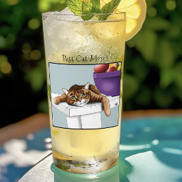 母の日オレンジタビー猫 タンブラーグラス