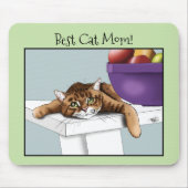 母の日オレンジタビー猫 マウスパッド (正面)