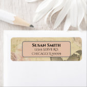 母の日オールドシートミュージックスコア差出人住所 ラベル (インサイチュ)