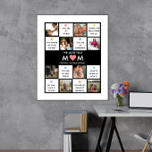 母の日カスタムの写真と母の引用文 ポスター