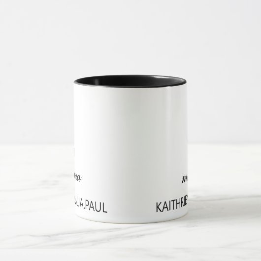 母の日カスタムを母の子供とマエレガント マグカップ (中央)