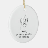 母の日カスタム引用文記念 セラミックオーナメント (右)