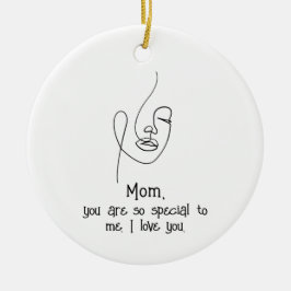 母の日カスタム引用文記念 セラミックオーナメント