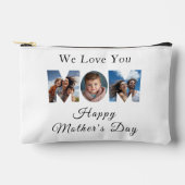 母の日カスタム3写真コラージュ アクセサリーポーチ (正面)