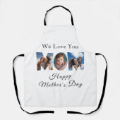 母の日カスタム3写真コラージュ エプロン (正面)