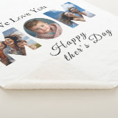 母の日カスタム3写真コラージュ シェルパブランケット (3/4)