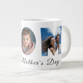 母の日カスタム3写真コラージュ ジャンボコーヒーマグカップ (正面右)