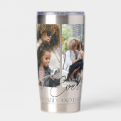 母の日カスタム4写真コラージュお最高の母さん 保温保冷タンブラー (背面)