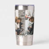 母の日カスタム4写真コラージュお最高の母さん 保温保冷タンブラー (正面)