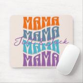 母の日カラフルタイポグラフィママ子供の名前 マウスパッド (マウス)