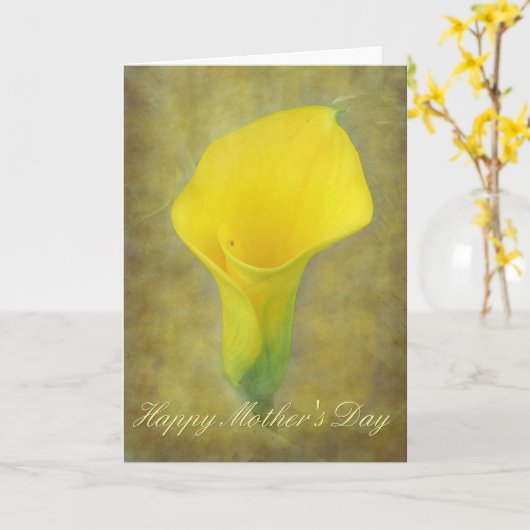 母の日カリー カード (黄色い花)