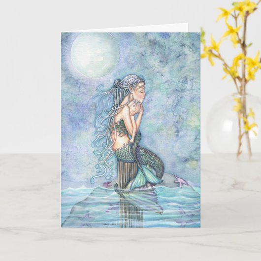 母の日カードはまだモーリーハリスンによって水をまきます カード (黄色い花)