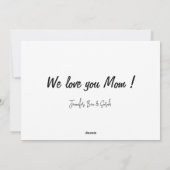 母の日カード引用文感傷的 シーズンカード (裏面)