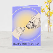 母の日カード極熊グリーティングカード カード (黄色い花)