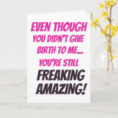 母の日カード義母カードボーナスママカード カード (黄色い花)