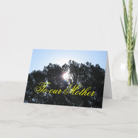 母の日カード-すべての家族からの… カード (正面)