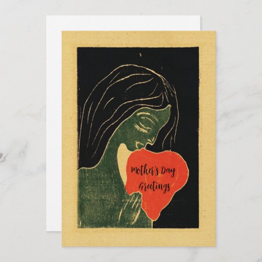 母の日カード/エレガントクラシック母の日 シーズンカード (正面/裏面)