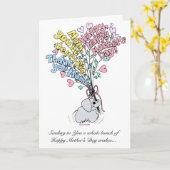 母の日カード カード (黄色い花)