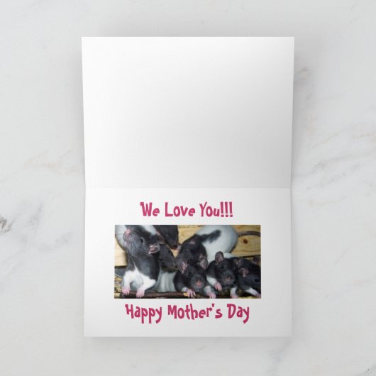 母の日カード カード (内部)