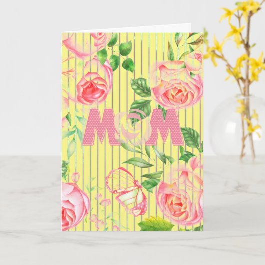 母の日カード カード (黄色い花)