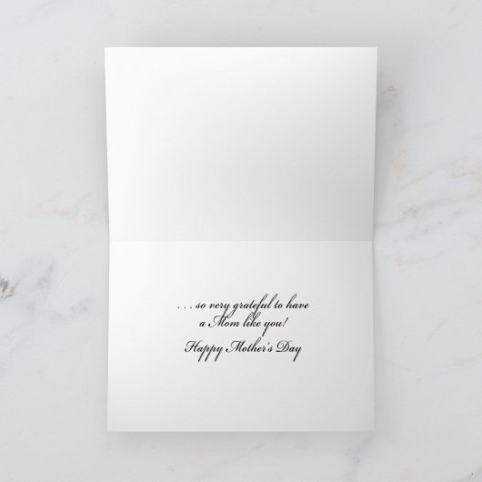 母の日カード カード (内部)