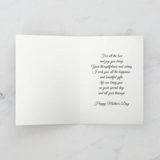 母の日カード カード (内部)