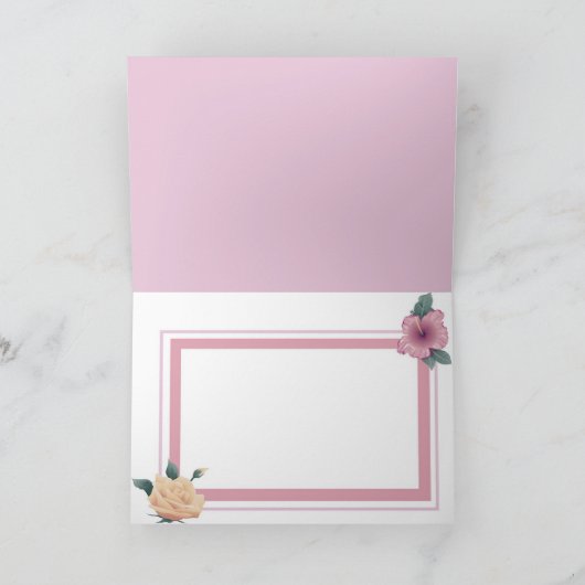 母の日カード カード (内部)