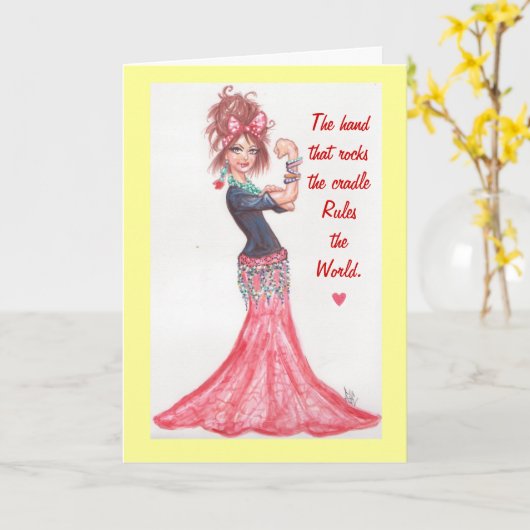 母の日カード カード (黄色い花)