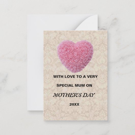 母の日カード ノートカード (正面)