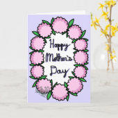 母の日カード(バージョン2/3) カード (黄色い花)