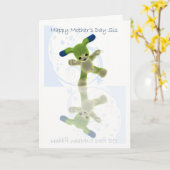 母の日カード、姉妹 カード (黄色い花)