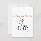 母の日カード 招待状 (正面)