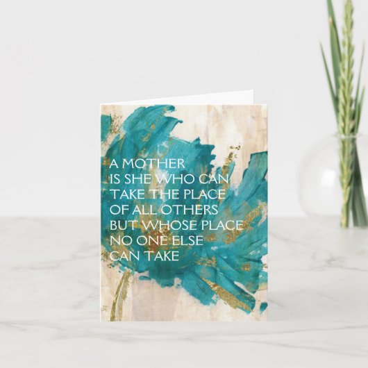 母の日カード - 母とは... カード (正面)