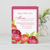 母の日カード 薔薇の庭 カード (スタンド正面)