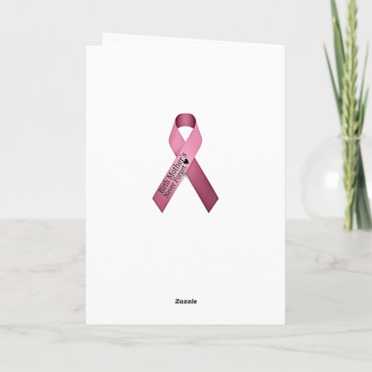 母の日カード – 誕生母の養子縁組 カード (裏面)