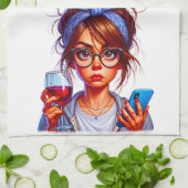 母の日キッチンタオル、母の日ティータオル キッチンタオル (折り畳み)