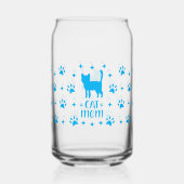 母の日キャットママがガラスを巻ける ガラス缶 (正面)