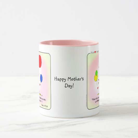 母の日キリスト教コーヒーマグと聖なる書物、 経典 マグカップ (中央)