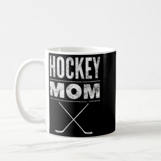 母の日ギフトに最適なホッケーママTシャツ コーヒーマグカップ (左)