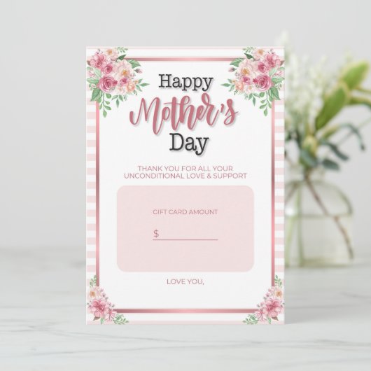 母の日ギフトカードホルダー シーズンカード (スタンド正面)