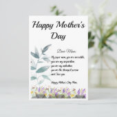 母の日ギフトカード/お母様の日 サンキューカード (スタンド正面)