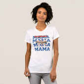 母の日ギフトデザイン野球ママ Tシャツ (正面フル)